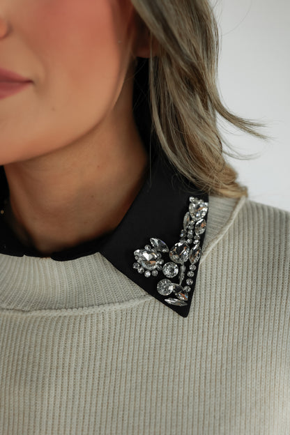 CORPORATE COLLAR BLING | BLACK JEWELS