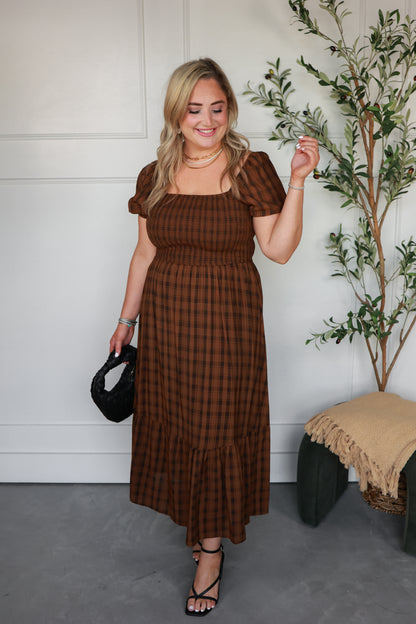 THE HARVEST PLAID DRESS