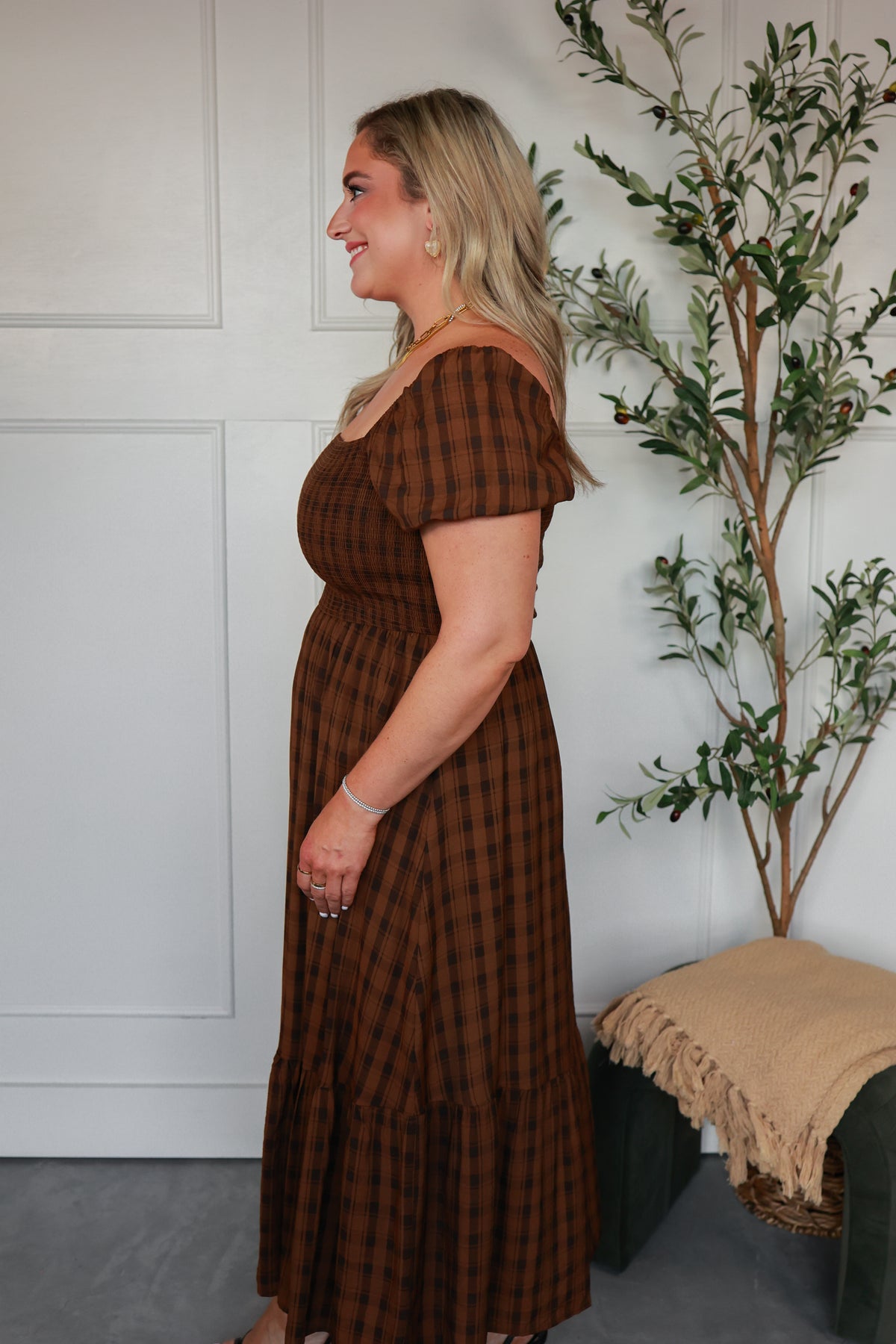 THE HARVEST PLAID DRESS