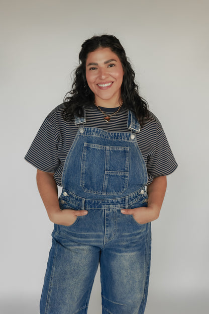 THE SLOUCHY DENIM OVERALL