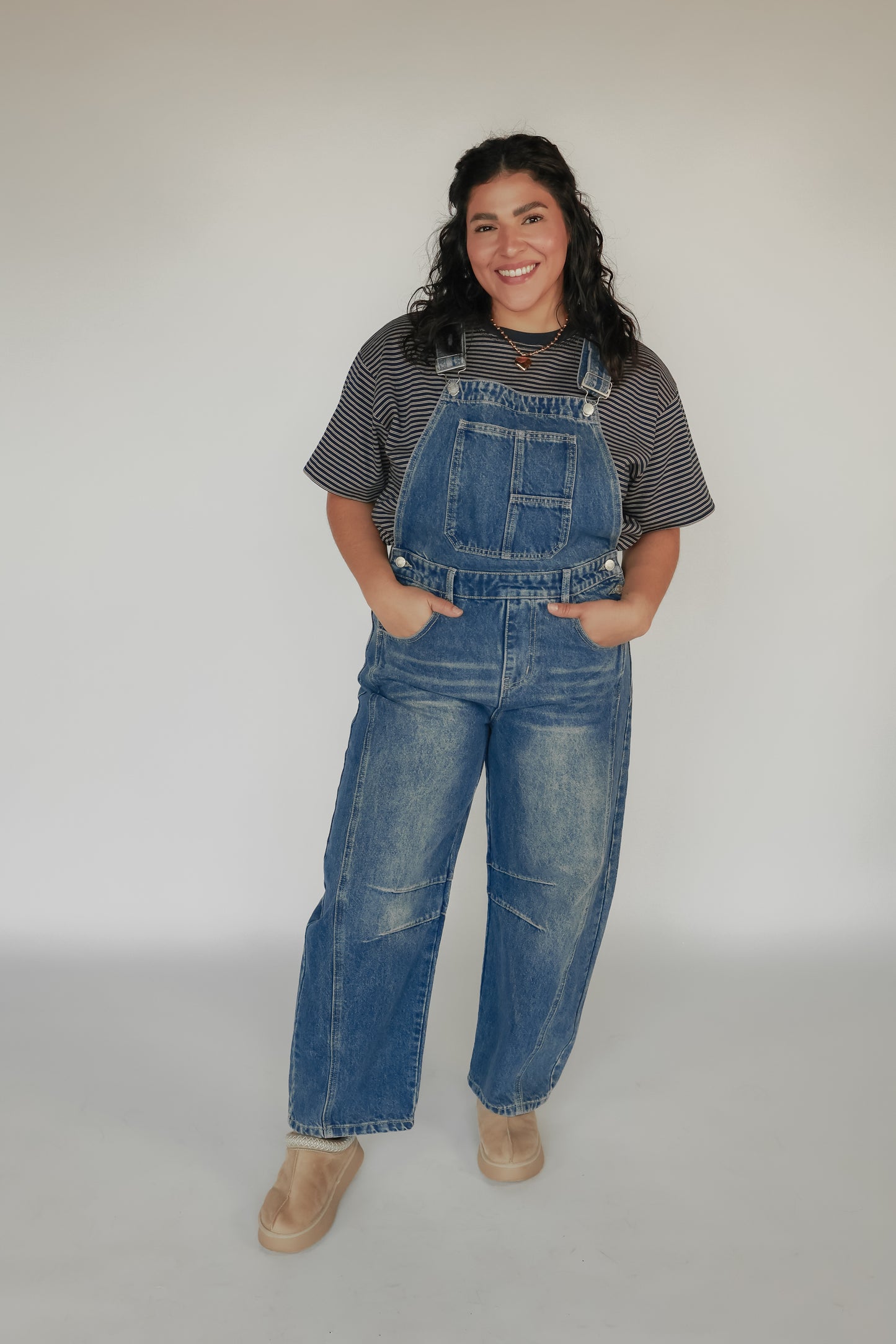 THE SLOUCHY DENIM OVERALL