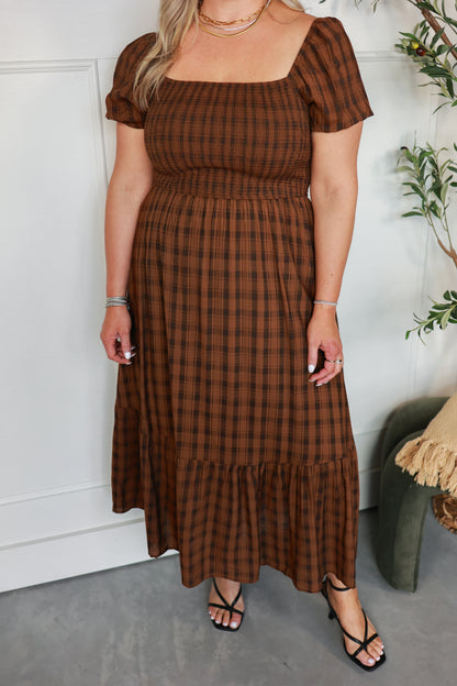 THE HARVEST PLAID DRESS