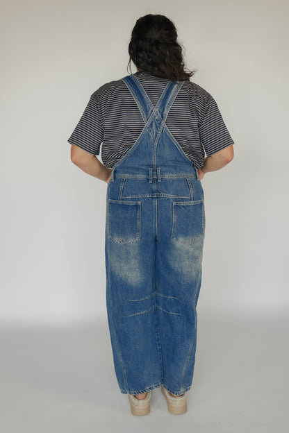 THE SLOUCHY DENIM OVERALL