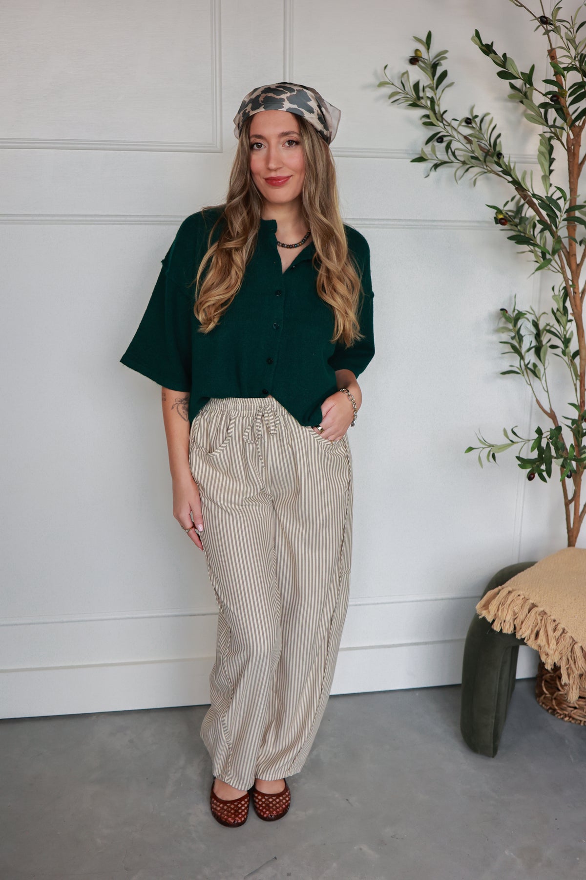 THE ROWAN STRIPED PANTS