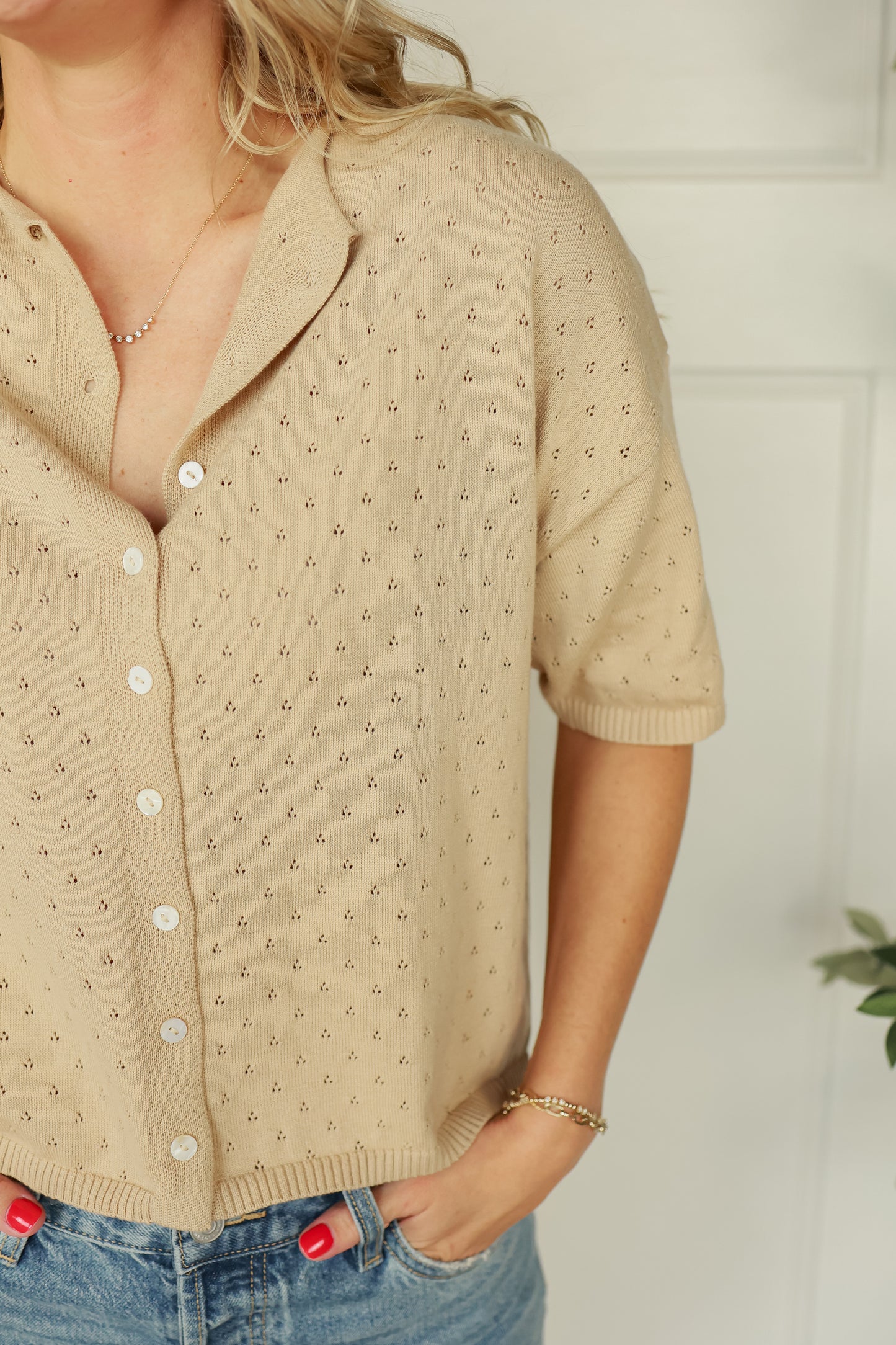 THE PIPER NEUTRAL KNIT CARDI