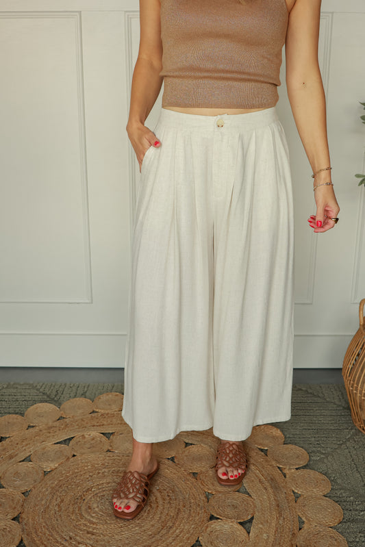 THE RIVIERA LINEN TROUSERS