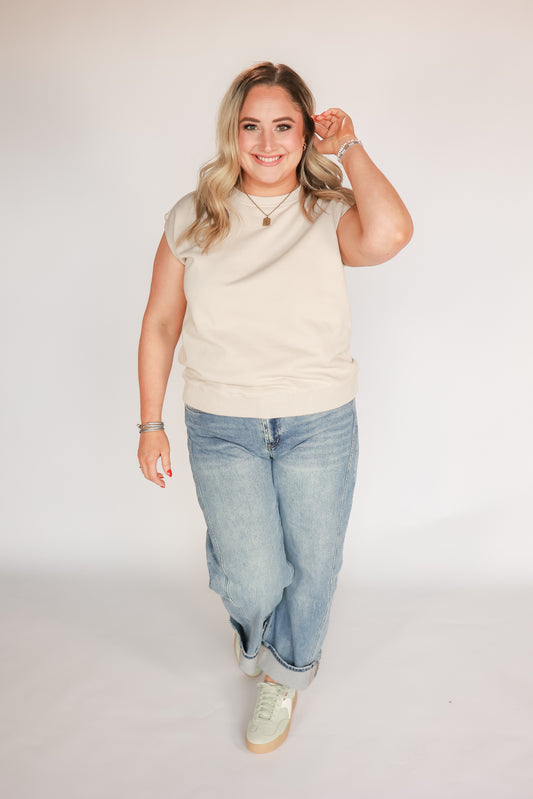 THE EVERYDAY ESSENTIAL TOP | TAUPE