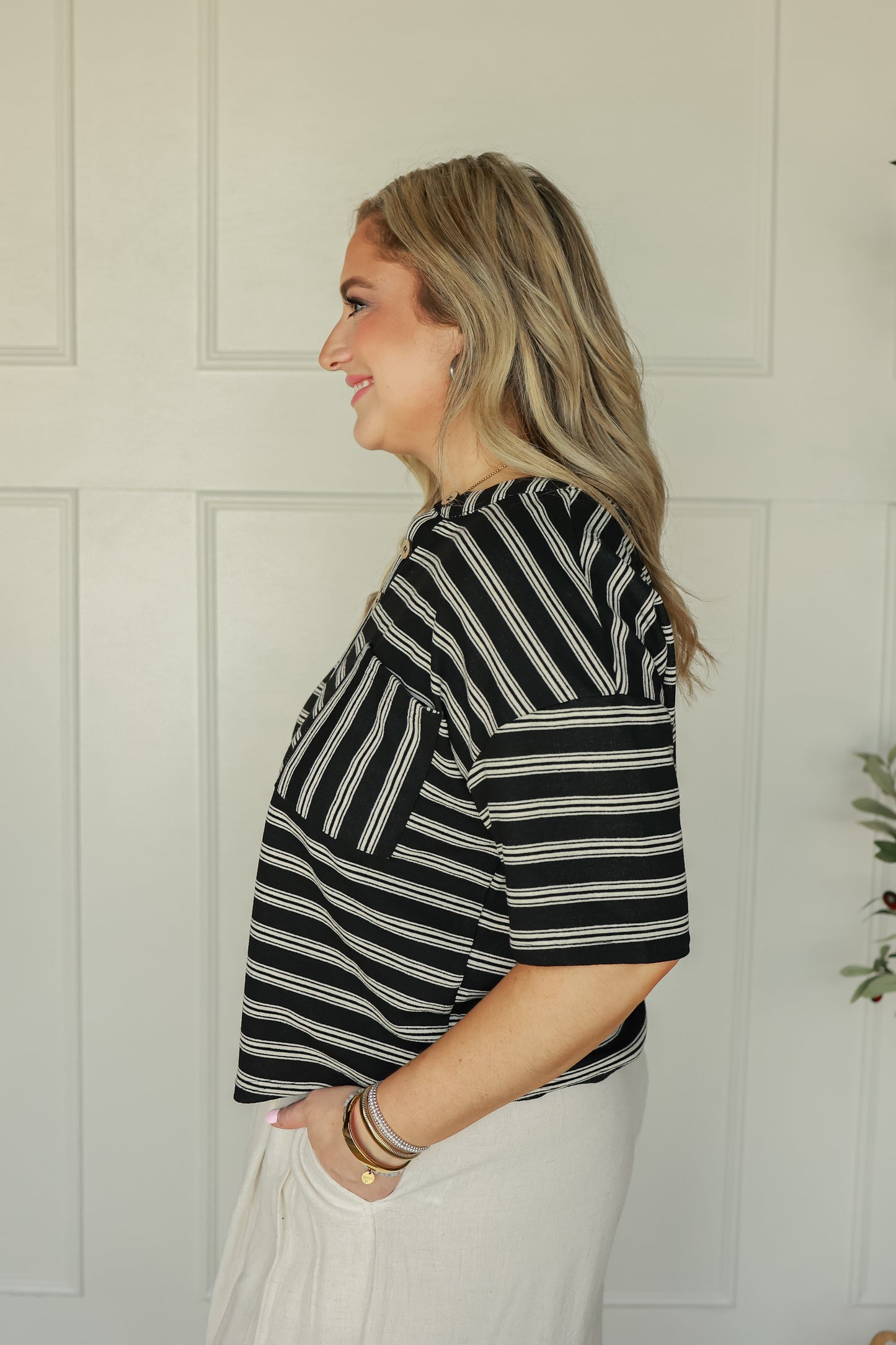 THE HENLEY TOP | BLACK