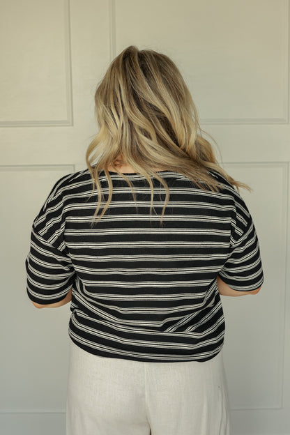 THE HENLEY TOP | BLACK
