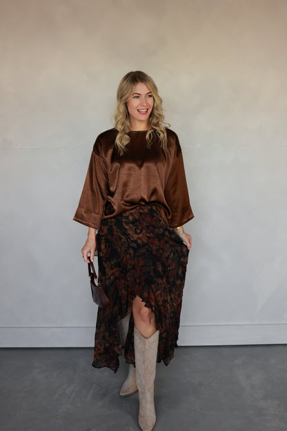THE RICH TONE SATIN TOP
