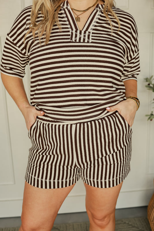 THE COCOA STRIPE SET | BOTTOMS ONLY