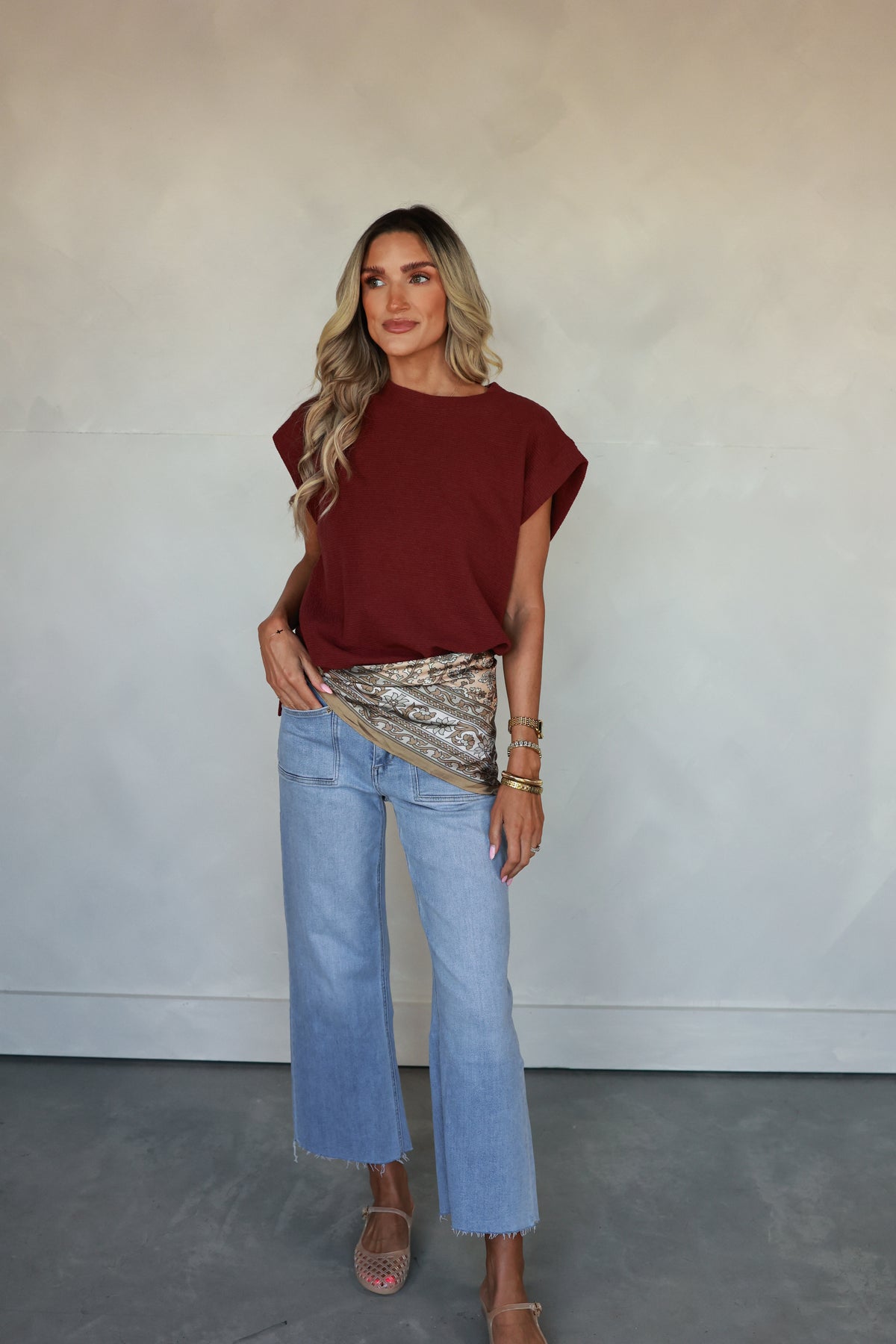 THE WINE KNIT TOP