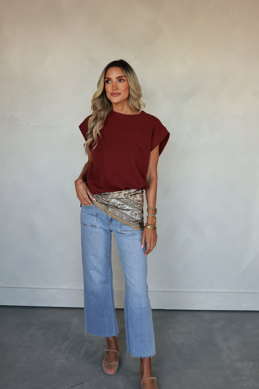 THE WINE KNIT TOP