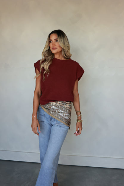 THE WINE KNIT TOP