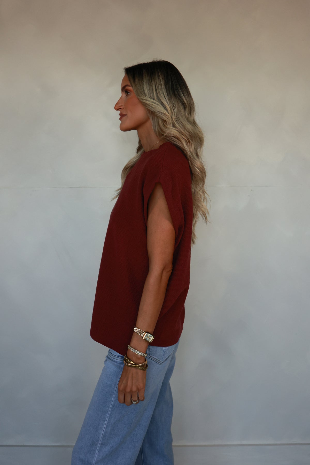 THE WINE KNIT TOP