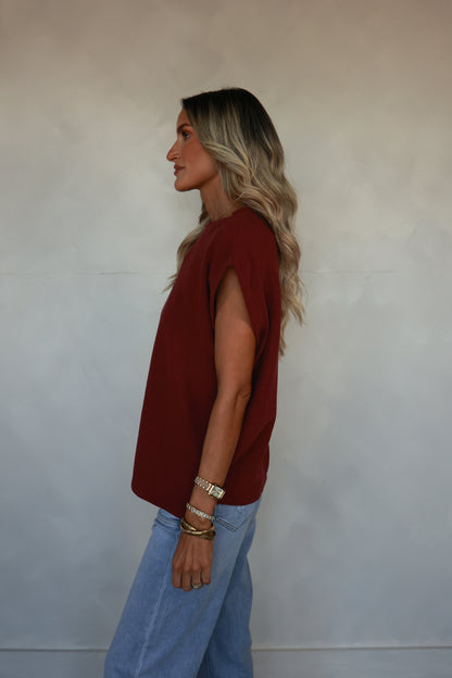 THE WINE KNIT TOP