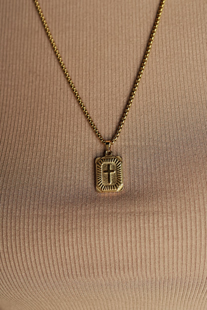 THE CROSS CHARM NECKLACE