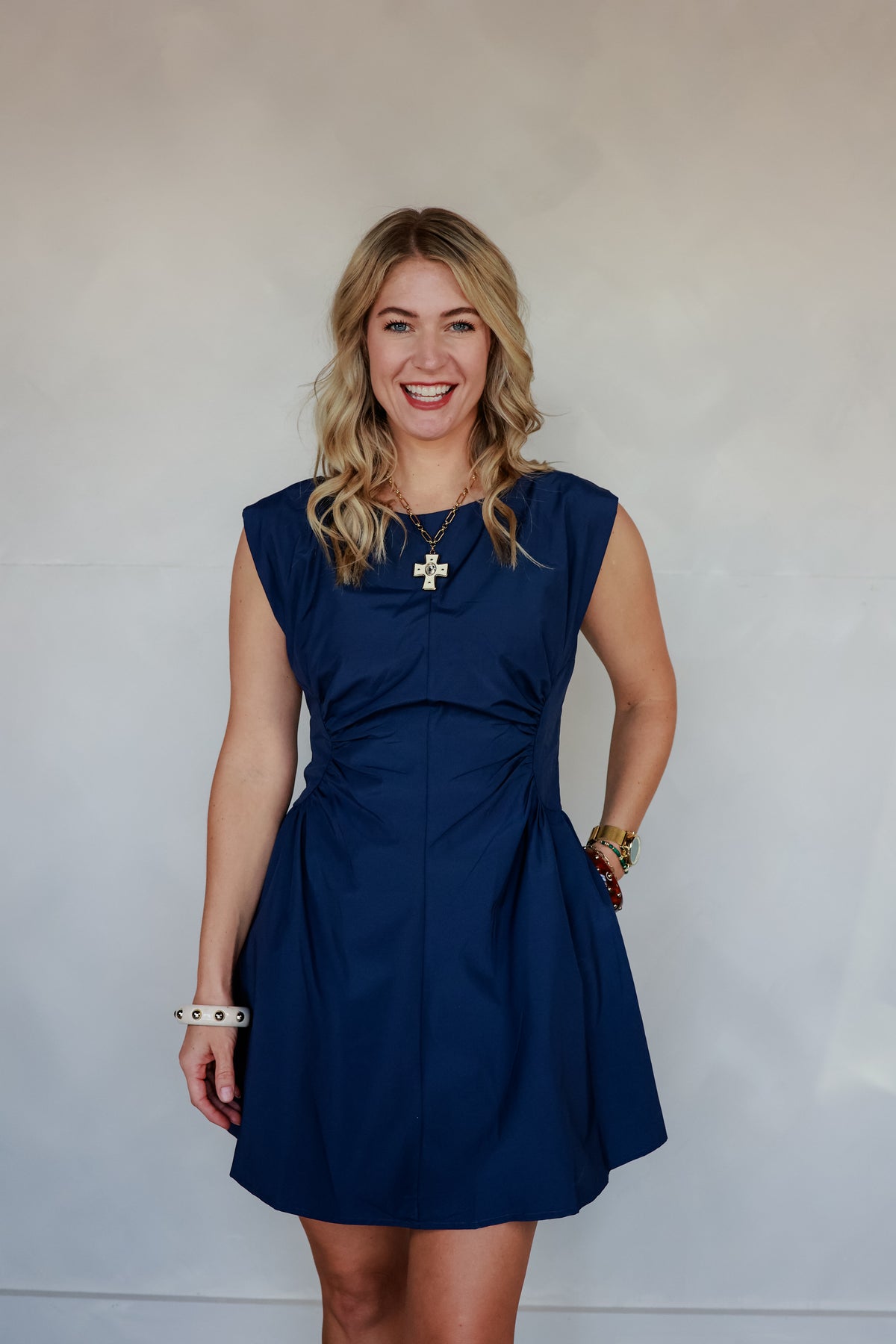 THE NAVY BELLE DRESS