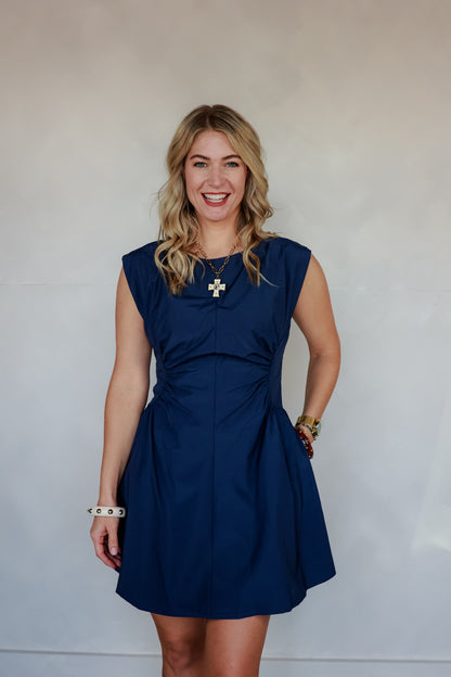 THE NAVY BELLE DRESS