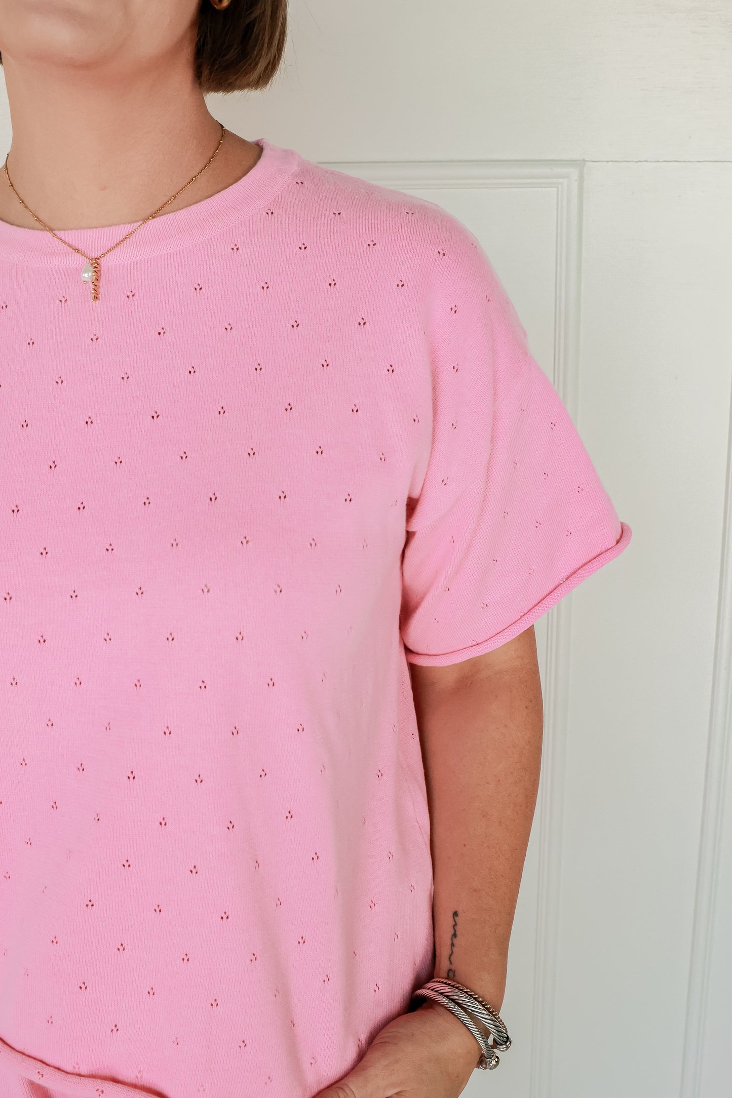 POINTELLE KNIT SET | PINK