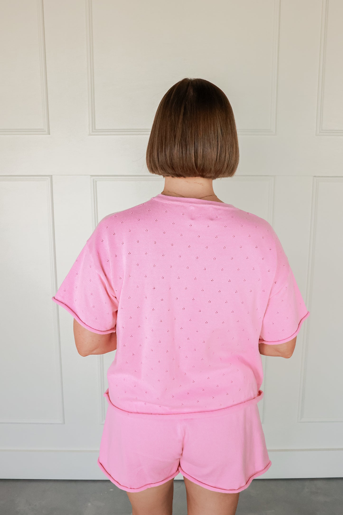 POINTELLE KNIT SET | PINK