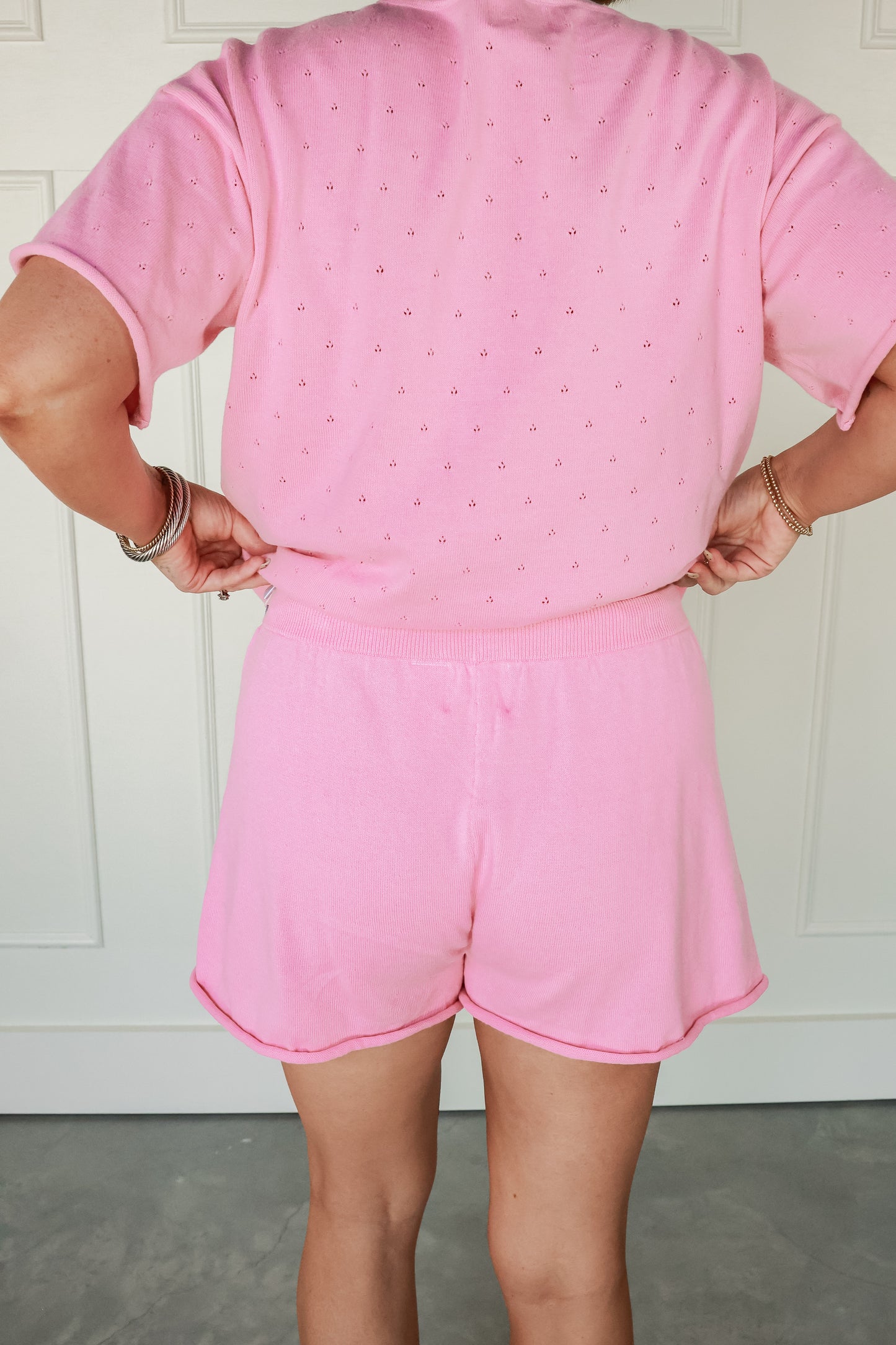 POINTELLE KNIT SET | PINK