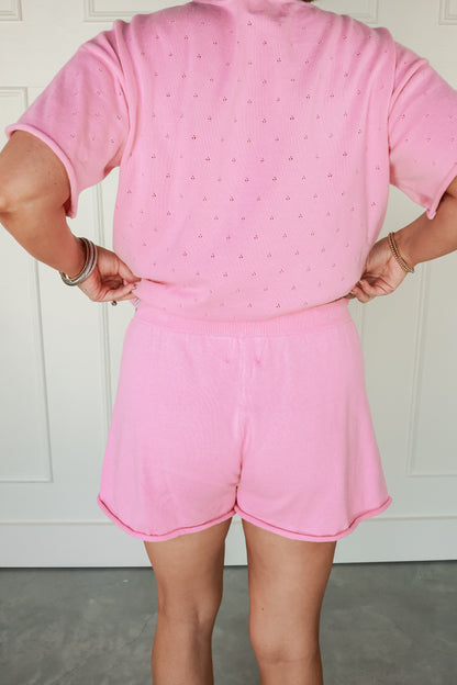 POINTELLE KNIT SET | PINK