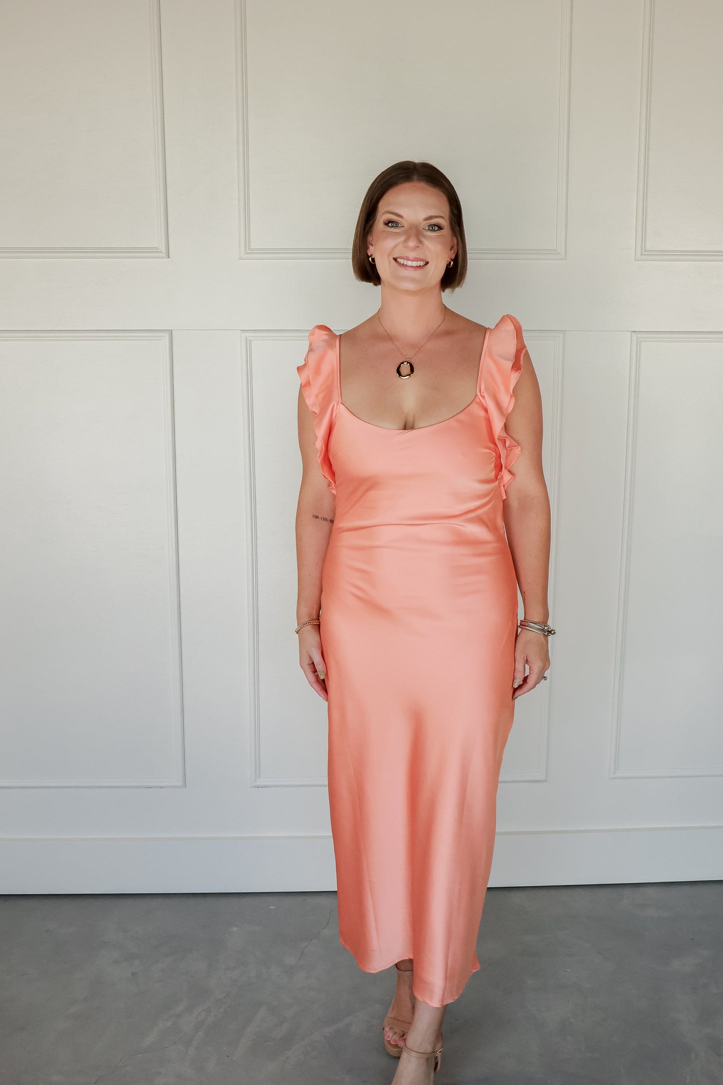 THE TANGERINE SLIP DRESS