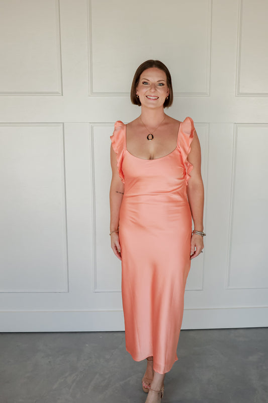 THE TANGERINE SLIP DRESS