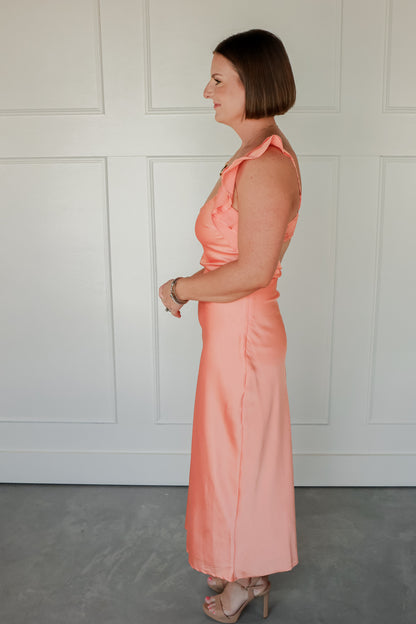 THE TANGERINE SLIP DRESS