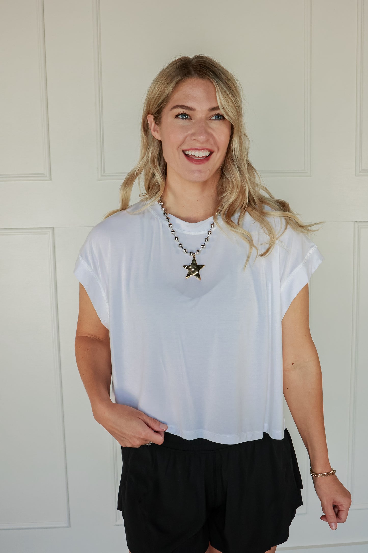 THE OPEN BACK ACTIVE TOP | WHITE