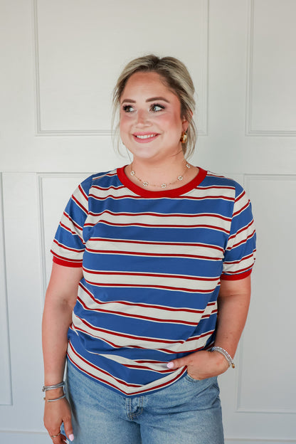 FREEDOM STRIPED TOP