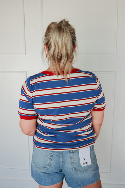 FREEDOM STRIPED TOP