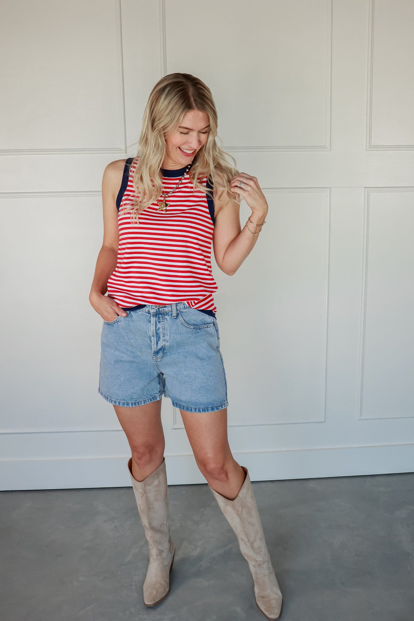 SUTTON STRIPE TANK