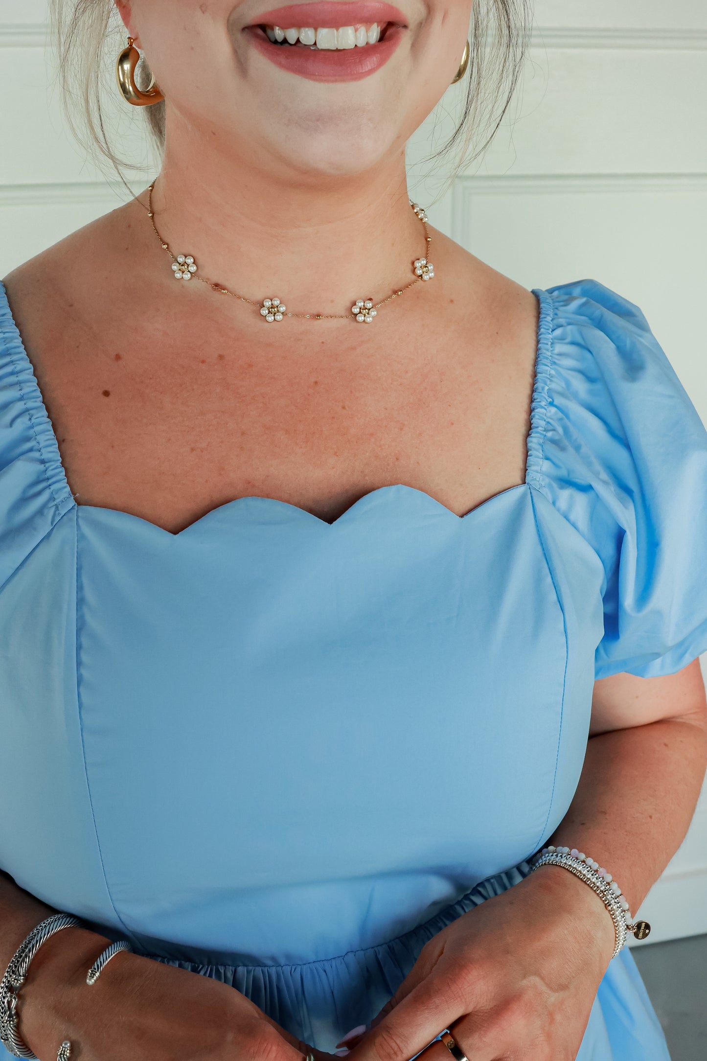 THE DAPHNIE SCALLOPED DRESS
