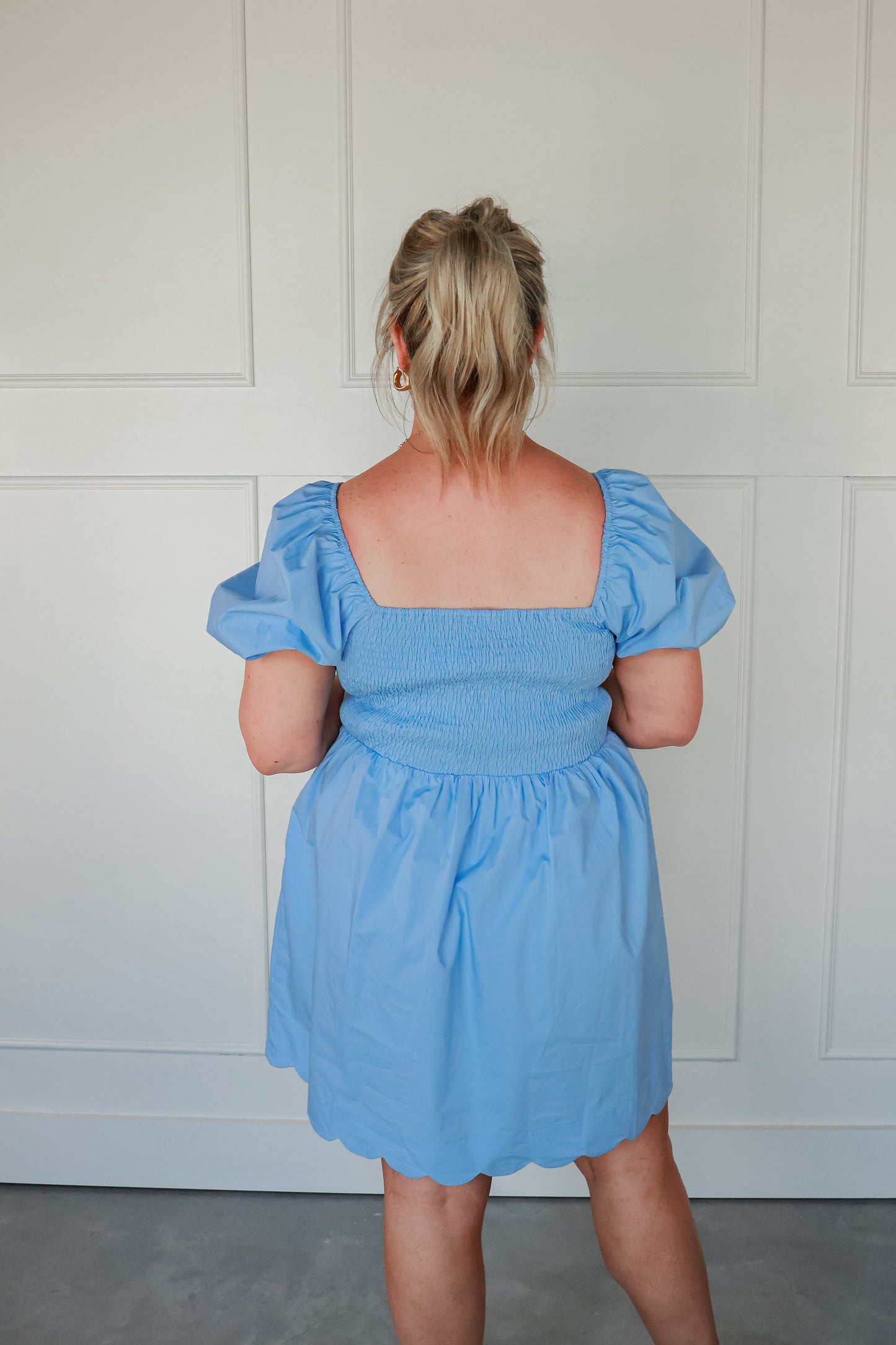 THE DAPHNIE SCALLOPED DRESS