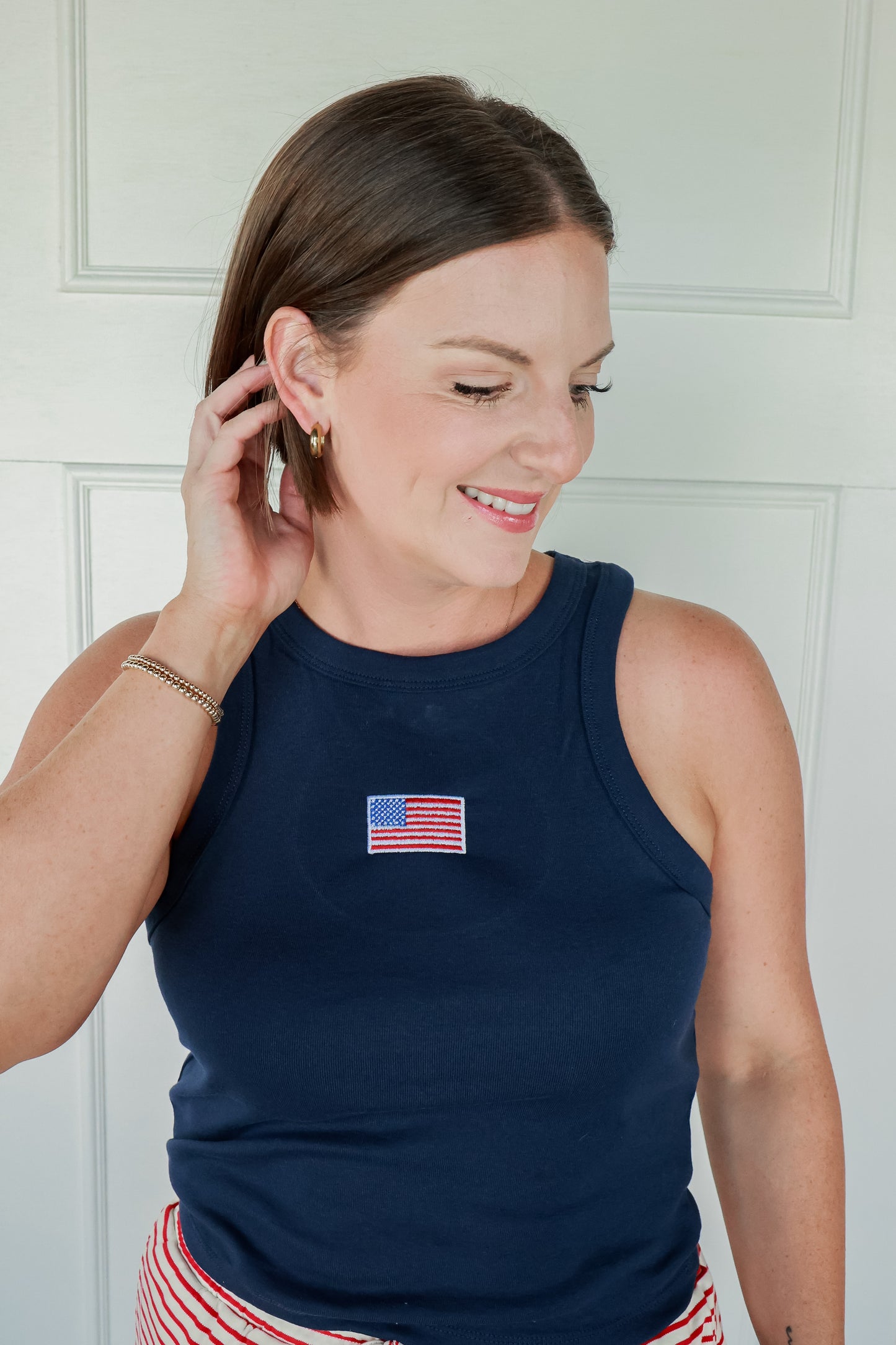 EMBROIDERED AMERICAN TANK