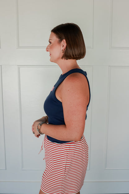 EMBROIDERED AMERICAN TANK