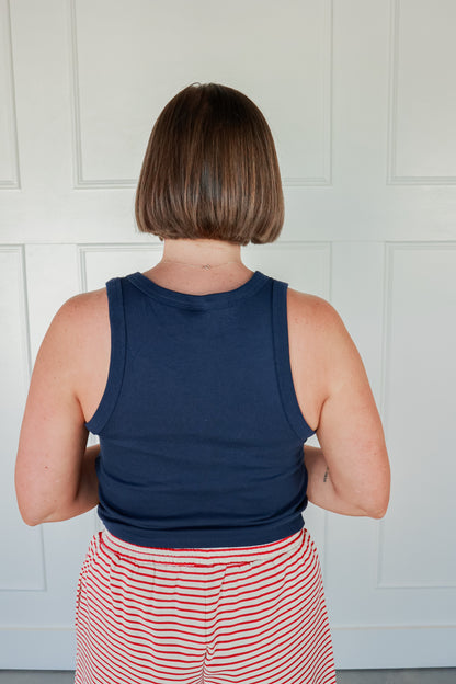 EMBROIDERED AMERICAN TANK