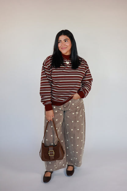 THE COCOA DOT BARREL PANTS