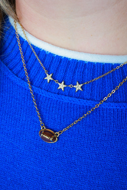 GAME DAY GIRL LAYERED NECKLACE