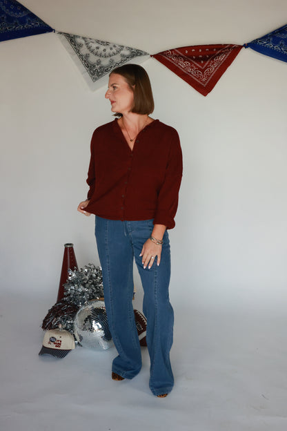 THE GO TO CARDI | MAROON