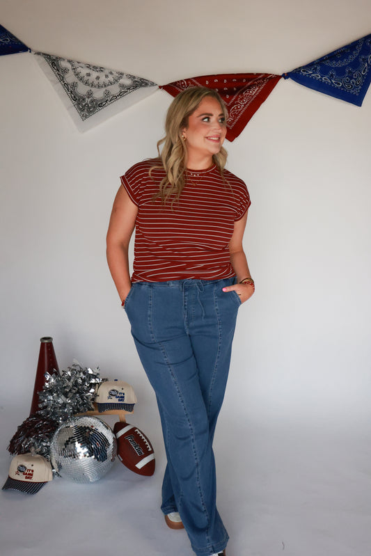 THE SATURDAY NIGHT STRIPE TOP