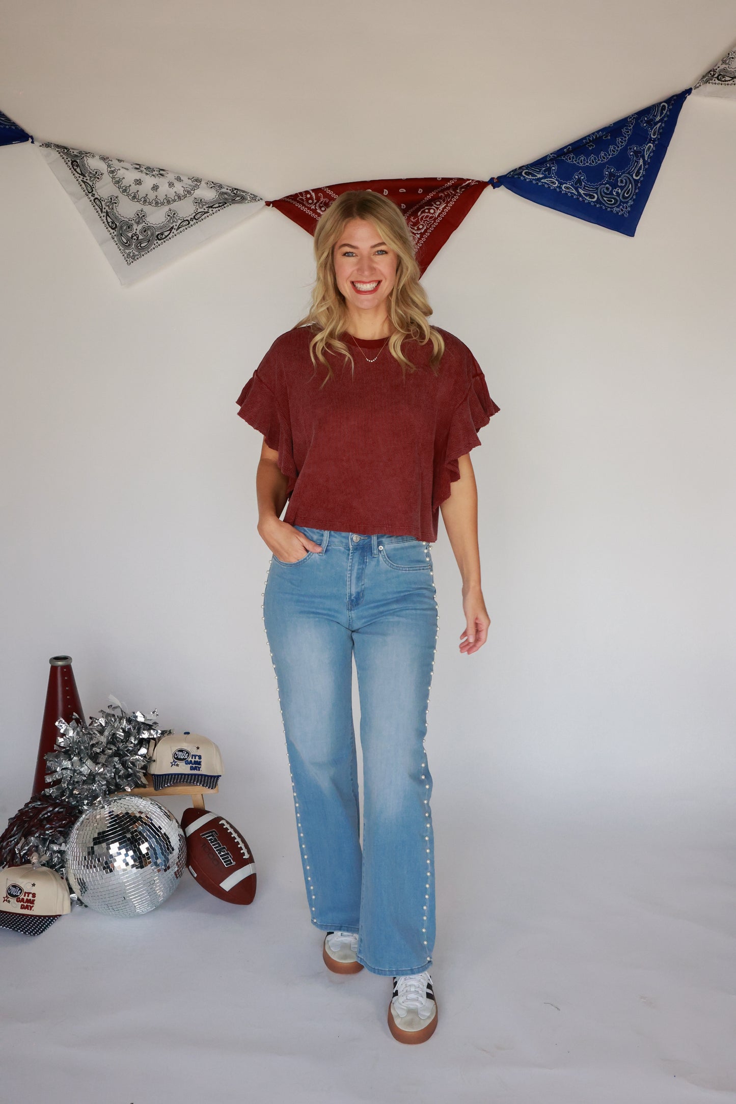 THE MARLOWE RUFFLE TOP