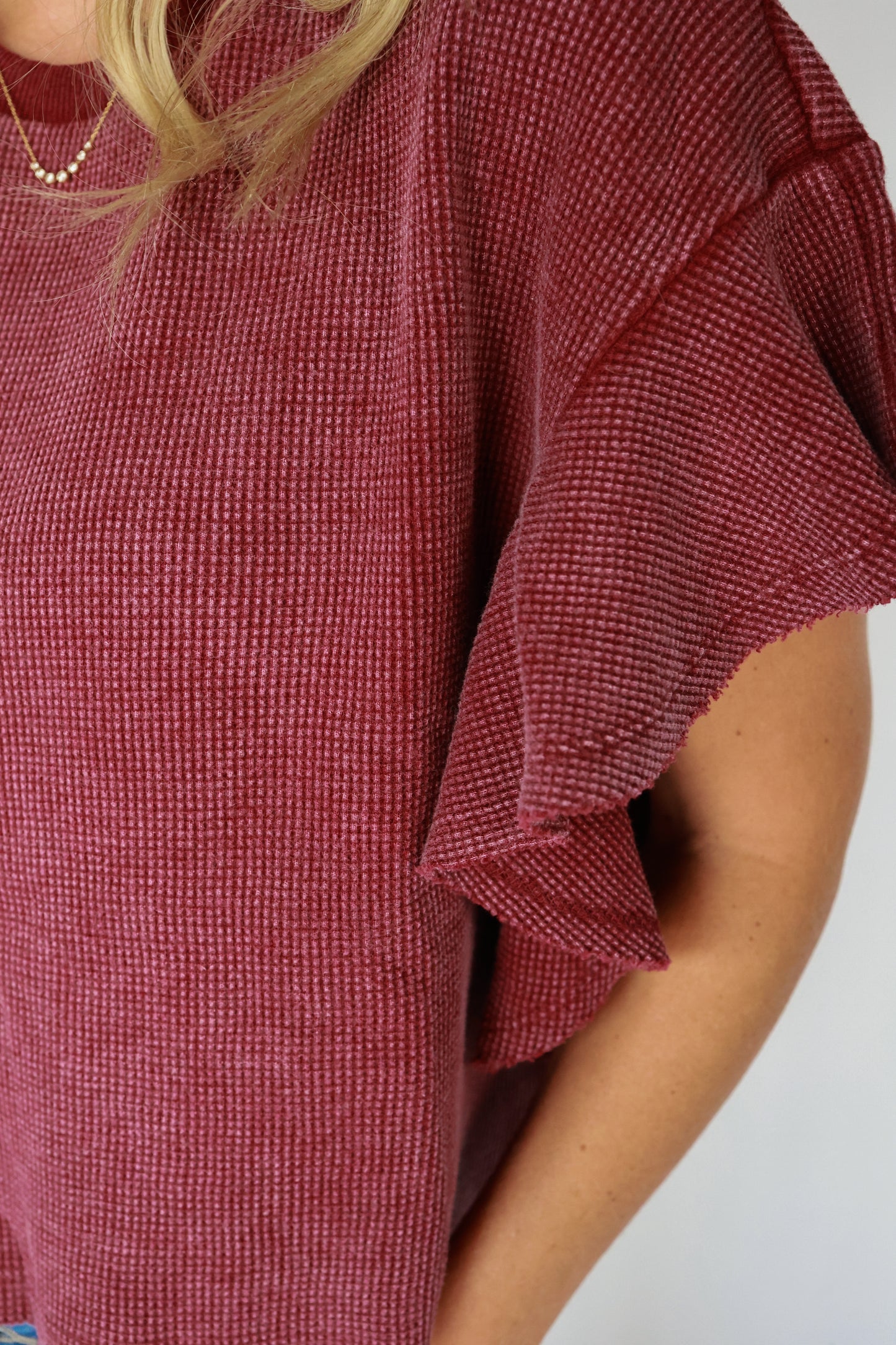 THE MARLOWE RUFFLE TOP