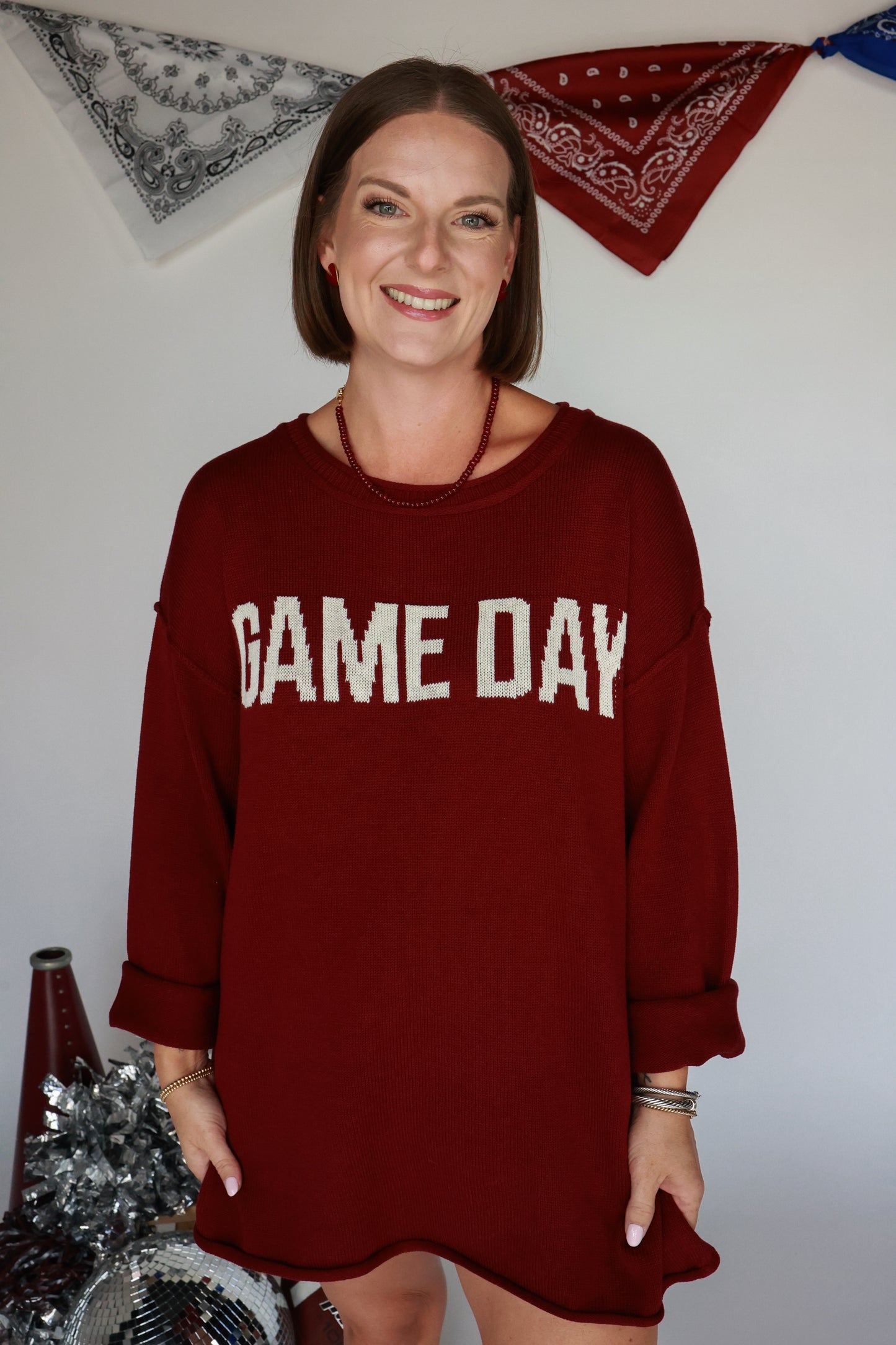 GAME DAY SWEATER | MAROON