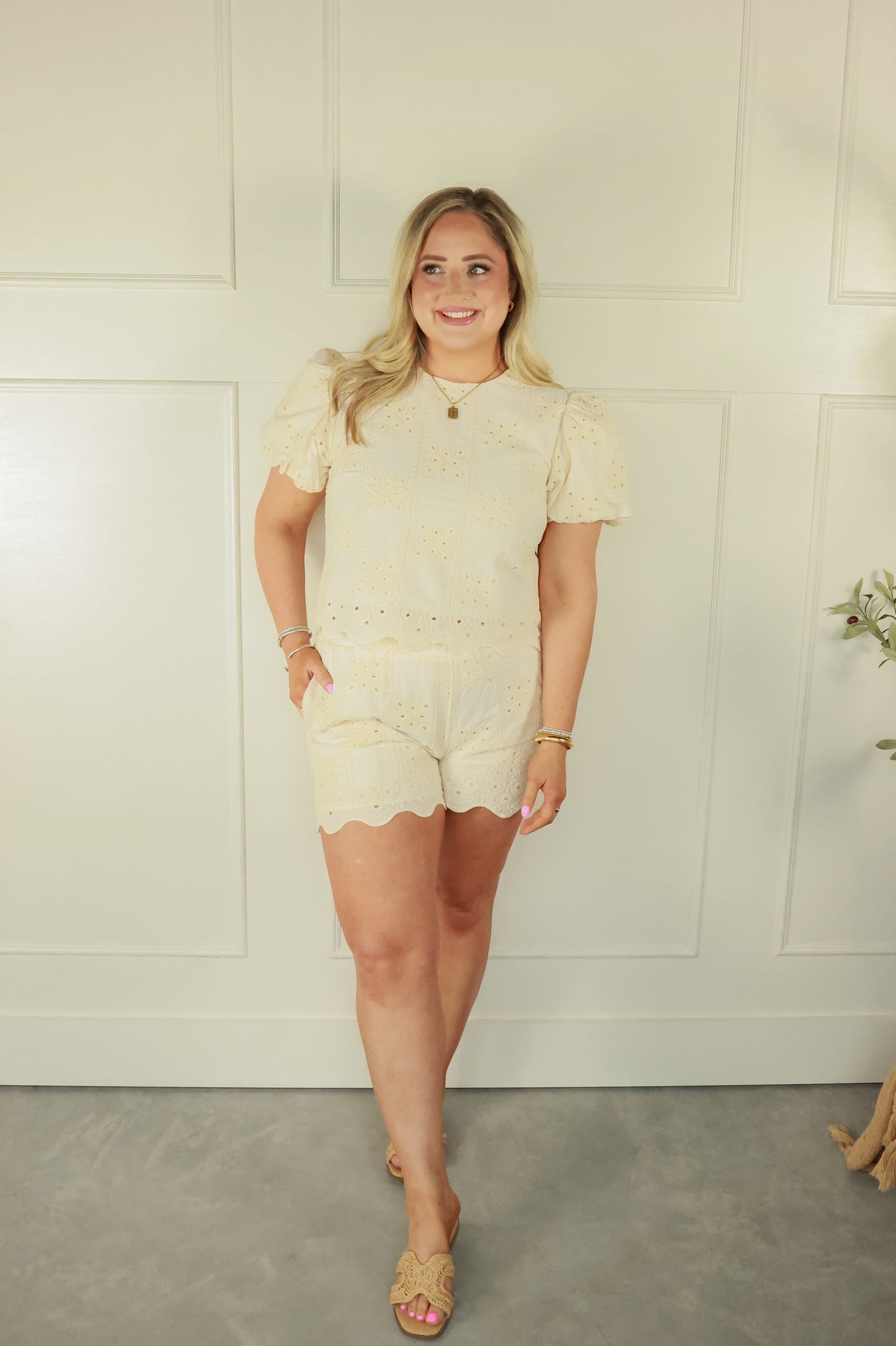 THE ELLA EMBROIDERED SET | BOTTOMS ONLY