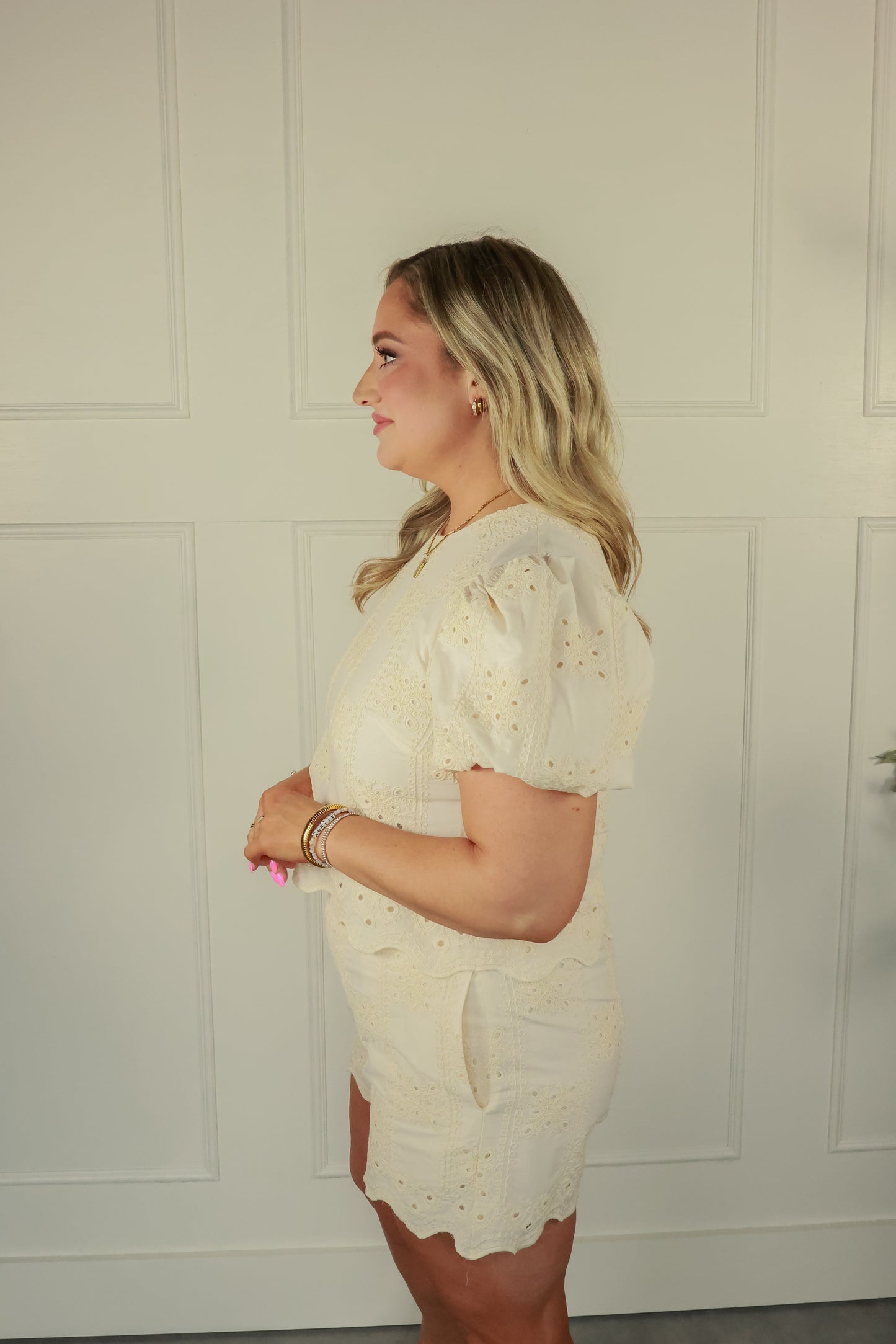 THE ELLA EMBROIDERED SET | TOP ONLY