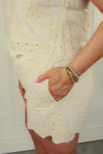THE ELLA EMBROIDERED SET | BOTTOMS ONLY