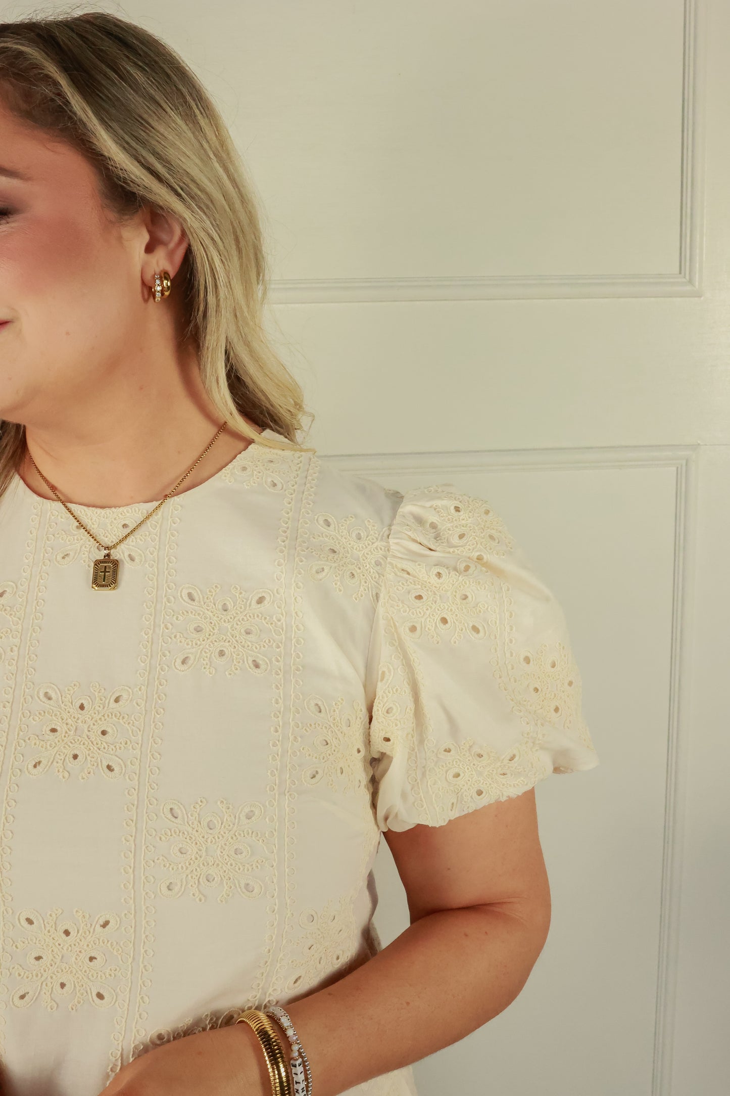 THE ELLA EMBROIDERED SET | TOP ONLY